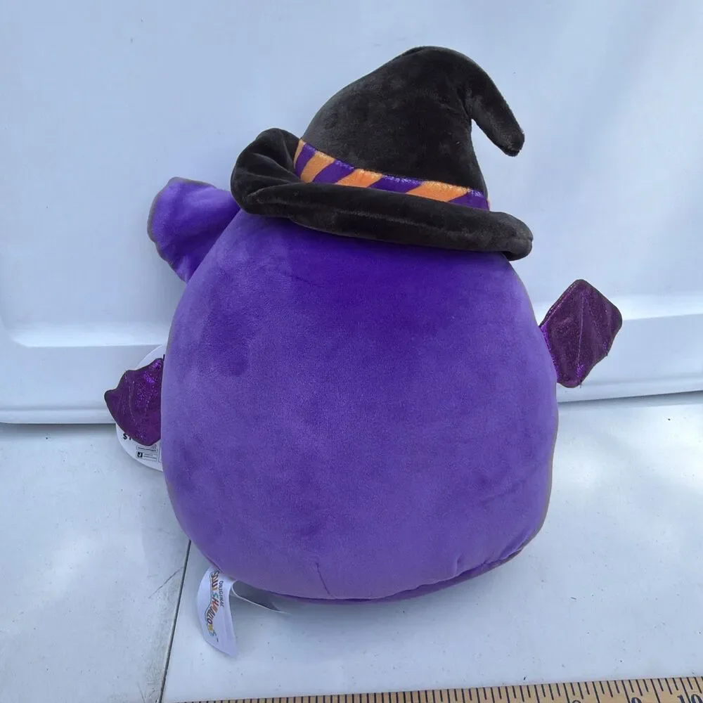 Squishmallows 10” Halloween Blas The Bat With Witch Hat Plush Toy